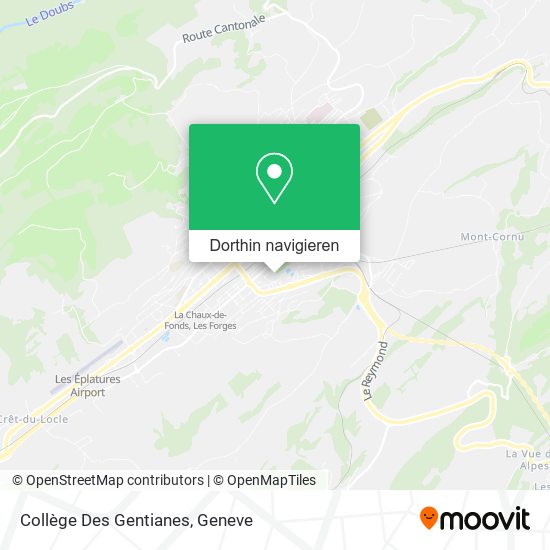 Collège Des Gentianes Karte