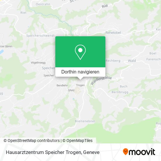 Hausarztzentrum Speicher Trogen Karte