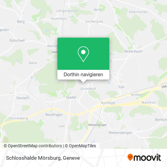 Schlosshalde Mörsburg Karte