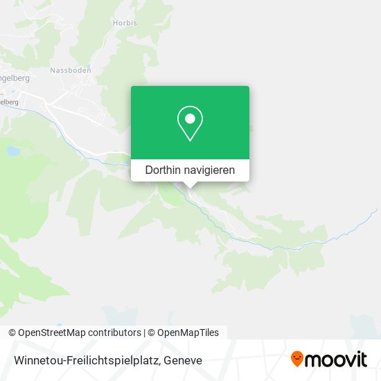 Winnetou-Freilichtspielplatz Karte