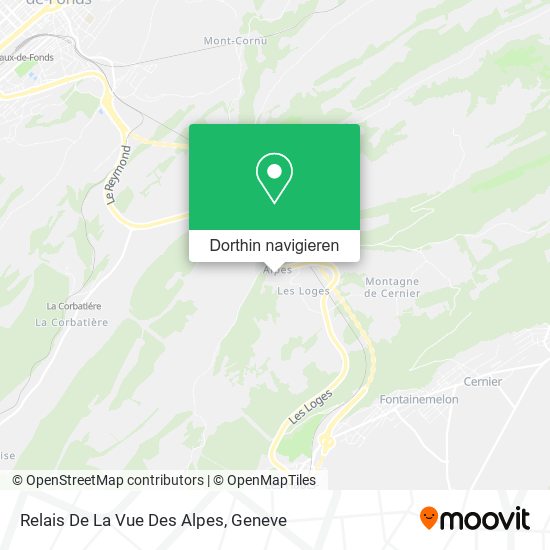 Relais De La Vue Des Alpes Karte