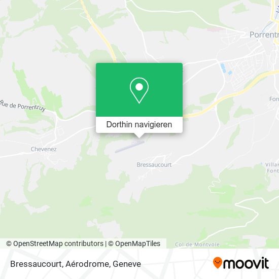 Bressaucourt, Aérodrome Karte