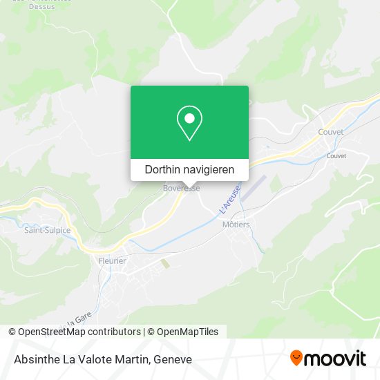Absinthe La Valote Martin Karte