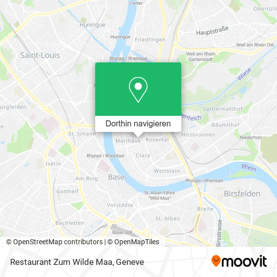 Restaurant Zum Wilde Maa Karte