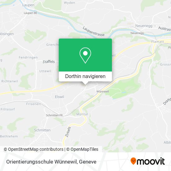 Orientierungsschule Wünnewil Karte