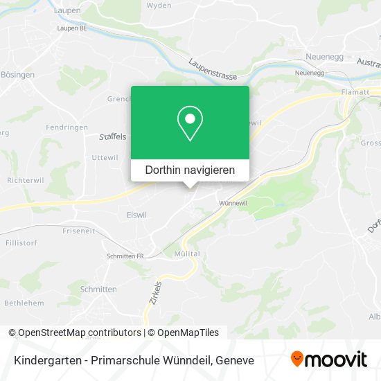 Kindergarten - Primarschule Wünndeil Karte