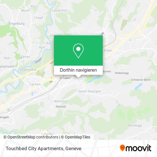 Touchbed City Apartments Karte