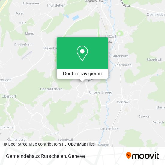 Gemeindehaus Rütschelen Karte