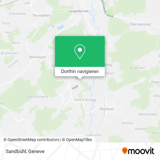 Sandbühl Karte