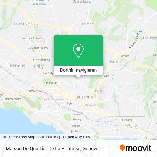 Maison De Quartier De La Pontaise Karte