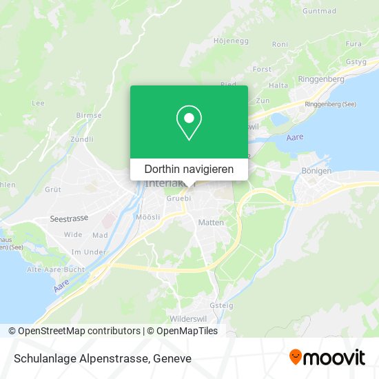 Schulanlage Alpenstrasse Karte