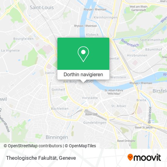 Theologische Fakultät Karte