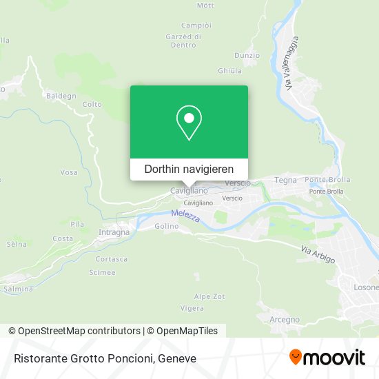Ristorante Grotto Poncioni Karte