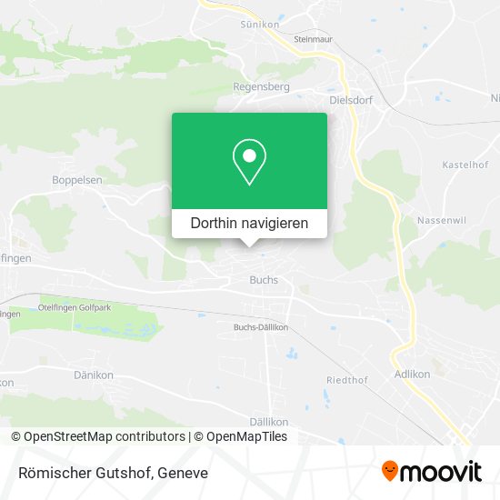 Römischer Gutshof Karte