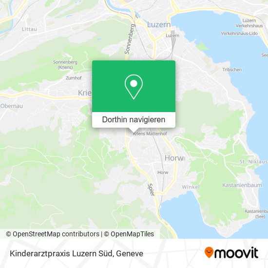 Kinderarztpraxis Luzern Süd Karte
