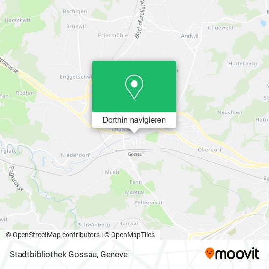 Stadtbibliothek Gossau Karte