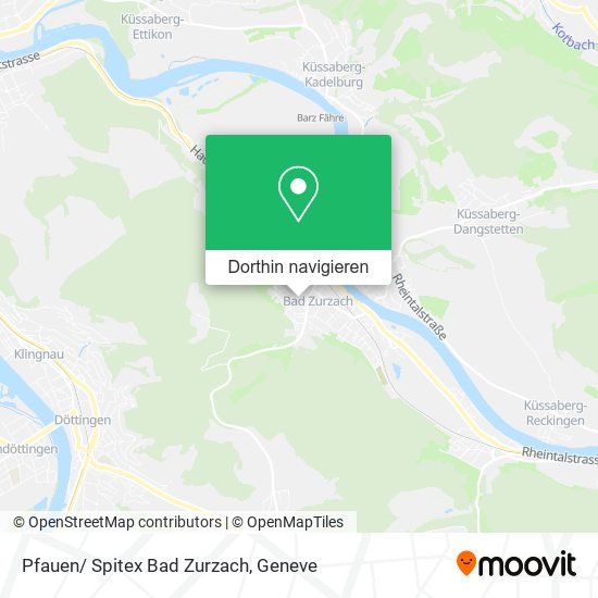 Pfauen/ Spitex Bad Zurzach Karte