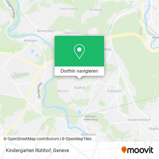 Kindergarten Rütihof Karte
