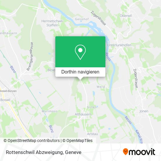 Rottenschwil Abzweigung Karte