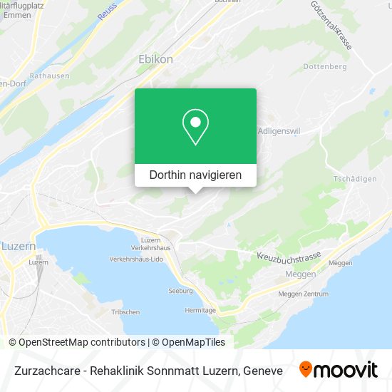 Zurzachcare - Rehaklinik Sonnmatt Luzern Karte