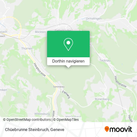 Chüebrunne Steinbruch Karte