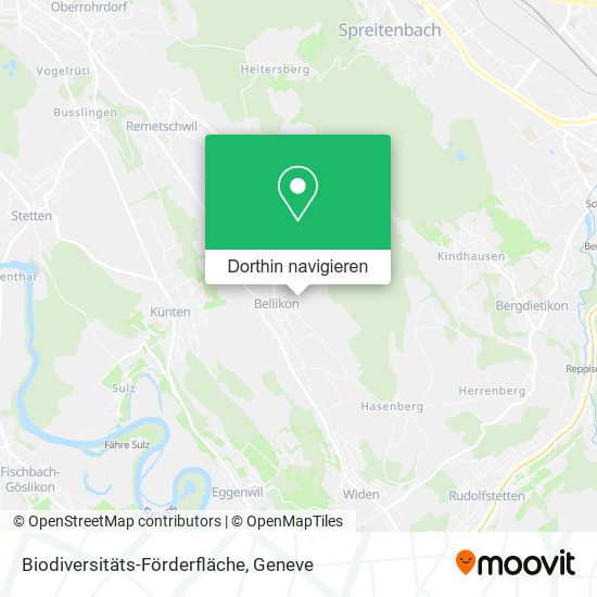 Biodiversitäts-Förderfläche Karte