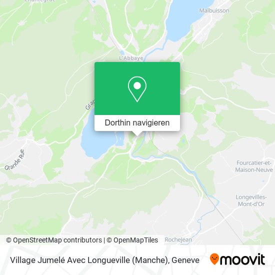Village Jumelé Avec Longueville (Manche) Karte