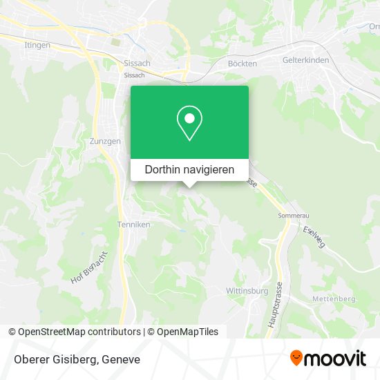 Oberer Gisiberg Karte