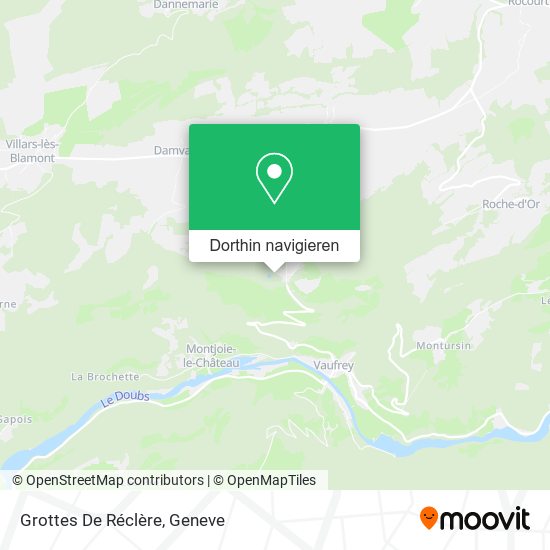 Grottes De Réclère Karte