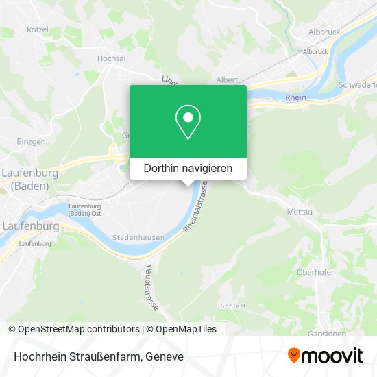 Hochrhein Straußenfarm Karte