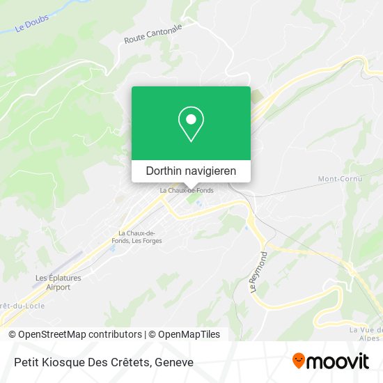 Petit Kiosque Des Crêtets Karte