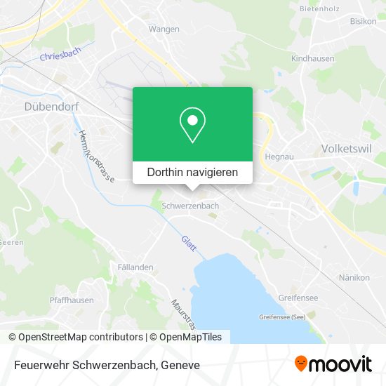 Feuerwehr Schwerzenbach Karte