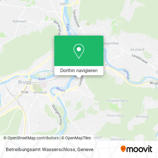 Betreibungsamt Wasserschloss Karte