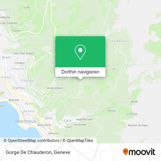 Gorge De Chauderon Karte