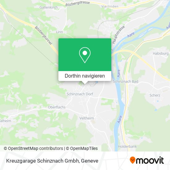 Kreuzgarage Schinznach Gmbh Karte