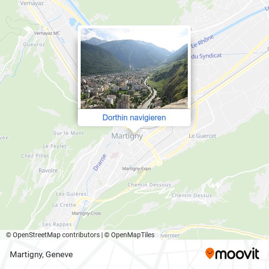 Martigny Karte