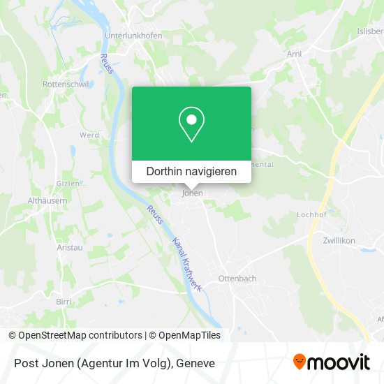 Post Jonen (Agentur Im Volg) Karte