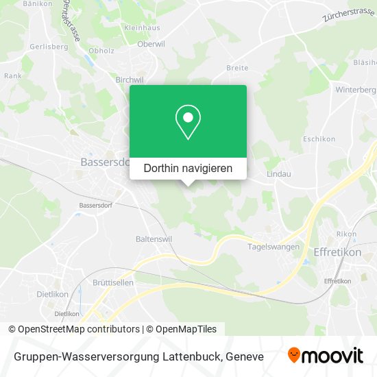 Gruppen-Wasserversorgung Lattenbuck Karte