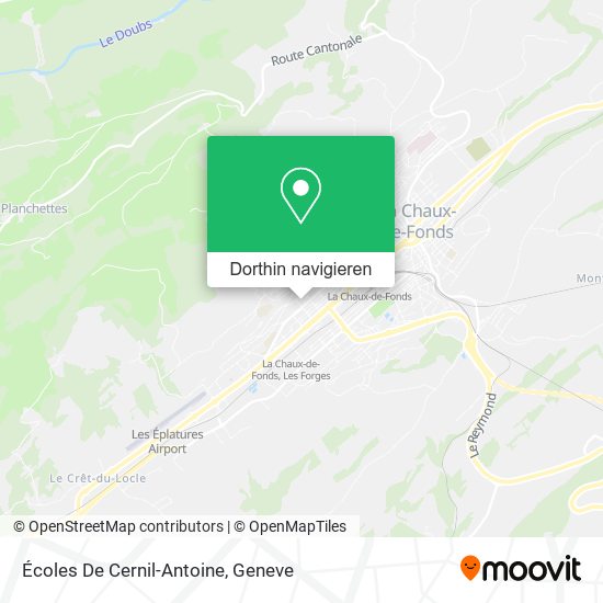 Écoles De Cernil-Antoine Karte