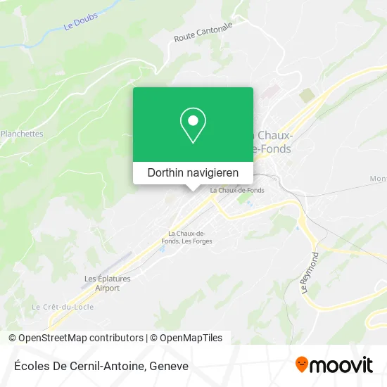Écoles De Cernil-Antoine Karte