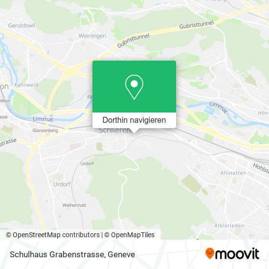Schulhaus Grabenstrasse Karte