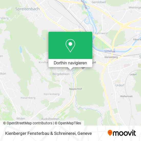 Kienberger Fensterbau & Schreinerei Karte