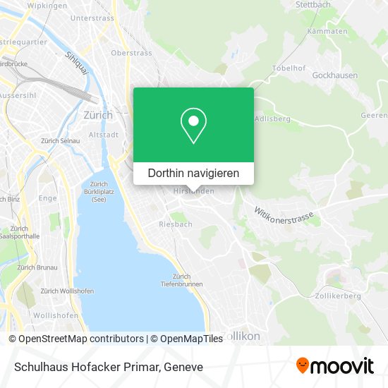 Schulhaus Hofacker Primar Karte