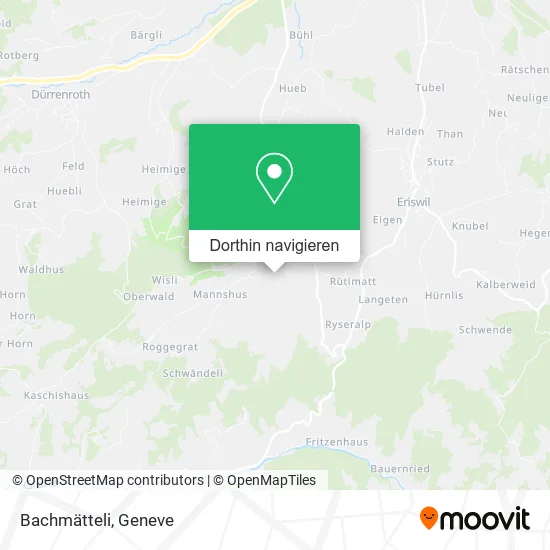 Bachmätteli Karte