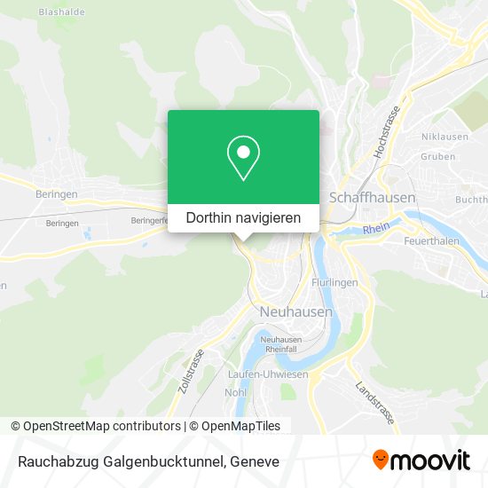 Rauchabzug Galgenbucktunnel Karte