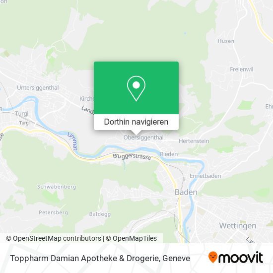 Toppharm Damian Apotheke & Drogerie Karte