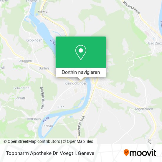Toppharm Apotheke Dr. Voegtli Karte