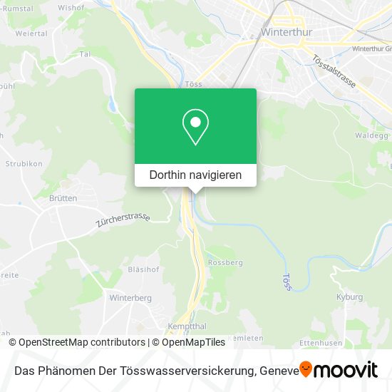 Das Phänomen Der Tösswasserversickerung Karte