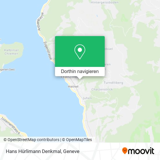 Hans Hürlimann Denkmal Karte