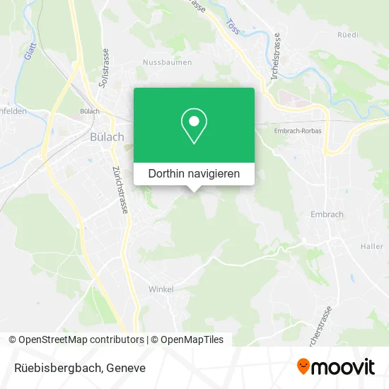 Rüebisbergbach Karte